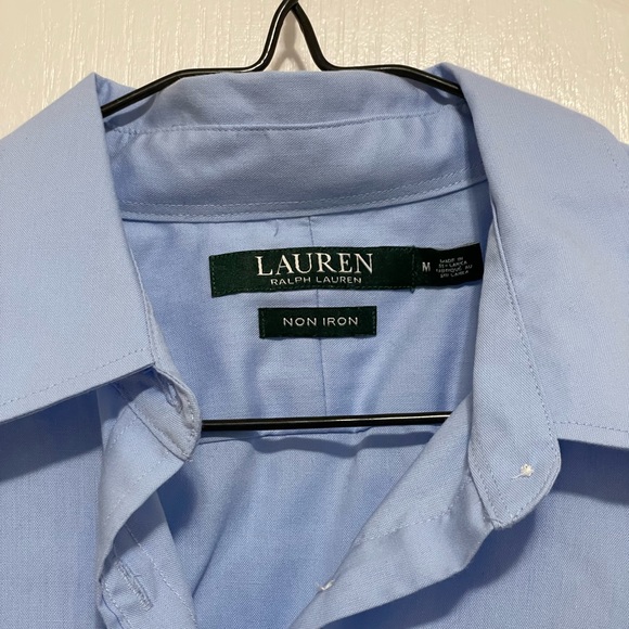 Ralph Lauren Non-Iron Fitted Blue Button Up - Picture 5 of 6
